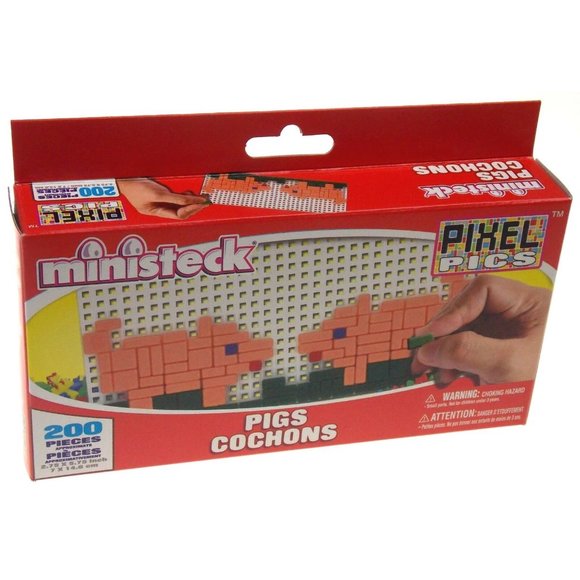 Ministeck Pixel Pics Pigs Ocean Creatures Cars Set 3 Craft Puzzle Activity Gift - Picture 3 of 3